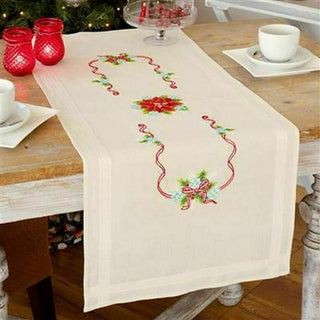 Vervaco Poinsettias 0150998 Table Runner