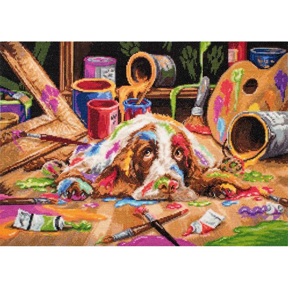 Riolis 1240 Still Life with Martini cross stitch kit - BRODERIE DU MONDE