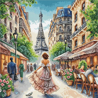 Paris with Love P126 Ava Cross Stitch Kit