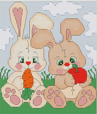 Rabbits in the field B195 LUCA-S