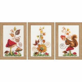 Trois kits Automne 0158071 Vervaco