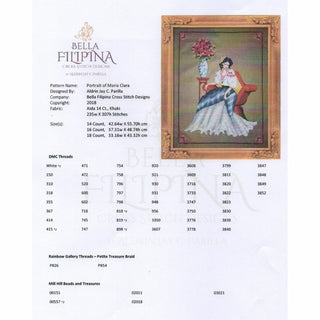 Portrait de Maria Clara - BF0713 - Bella Filipina