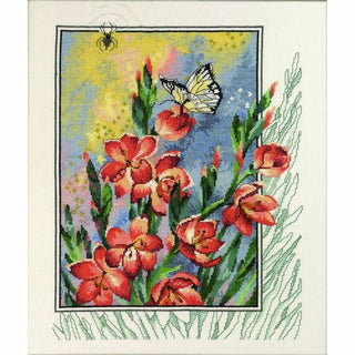 Fleurs et papillon 70-4180 Permin of copenhagen