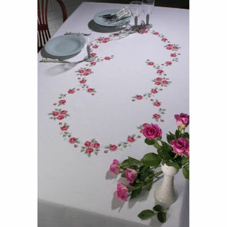Nappe à broder Roses 58-6399 Permin
