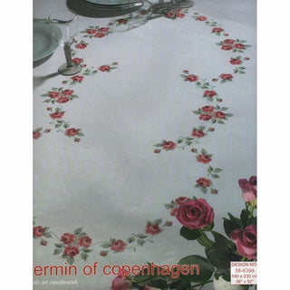 Nappe à broder Roses 58-6399 Permin