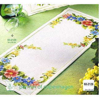Chemin de table Motif floral 68-2129 Permin of copenhagen