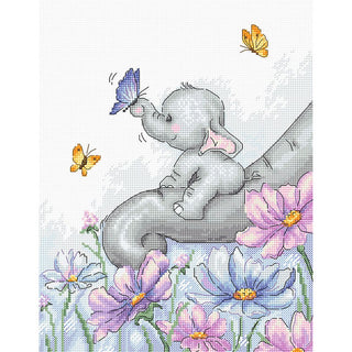 Luca-S B1183  Éléphant avec papillon