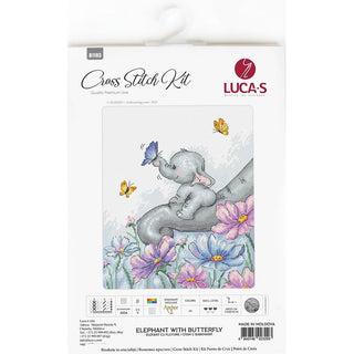 Luca-S B1183  Éléphant avec papillon
