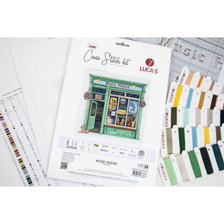 Luca-S B1440 Music House — Kit point de croix compté