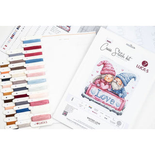 Luca-S B1443 Amour d'hiver — Kit point de croix compté