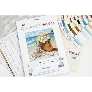 Kit point de croix compté Luca-S B735 Azur plage