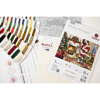 Luca-S BU5100 Intérieur du Père Noël — Kit point de croix compté