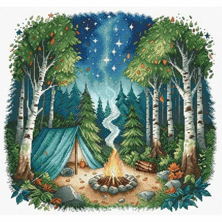 Camp dans la forêt P038 A Ava
