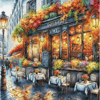 Café en automne P051 Ava