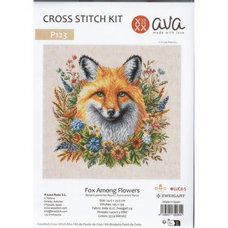 Renard parmi les fleurs P123 Ava