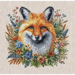 Renard parmi les fleurs P123 Ava