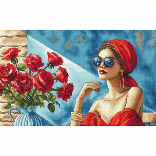 Dame en rouge P134 Ava