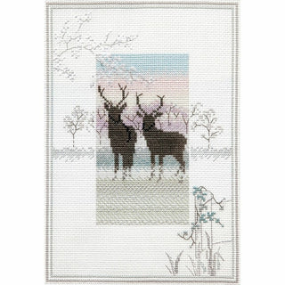 Matin brumeux cerf MM5 Bothy Threads