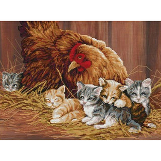 NOVA SLOBODA CD3107 POULE AVEC CHATONS