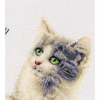 Chat avec papillon DSB013 lin Dutch Stitch Brothers