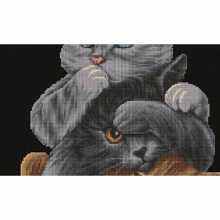 Voir entendre parler DSB029 Aida noir Dutch Stitch Brothers