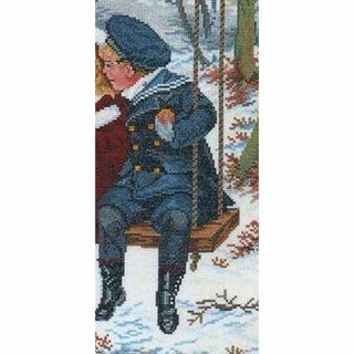 Enfants sur une balançoire 12-837 lin Eva Rosenstand