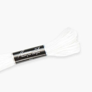Fil à broder coton mouliné blanc Luca-S