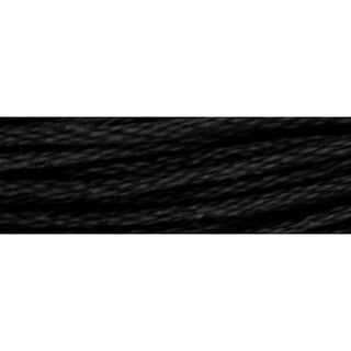Fil à broder coton mouliné Noir Luca-S