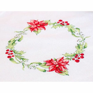 Nappe à broder Poinsettia FM002 Luca-S