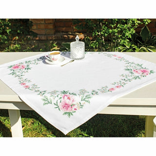 Nappe à broder Fleurs de pivoines FM008 Luca-S