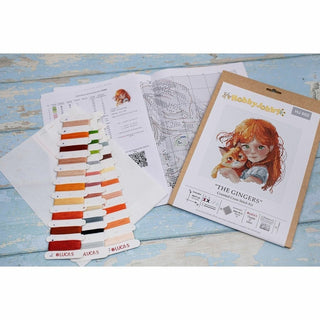 Fille et chat HJ002 Hobby Jobby