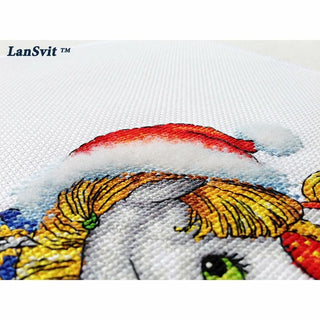 Poney de Noël D047 LanSvit