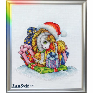 Poney de Noël D047 LanSvit