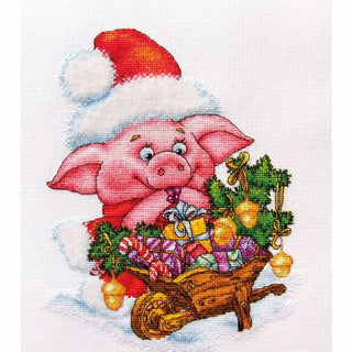 Cochon de Noël D057 LanSvit