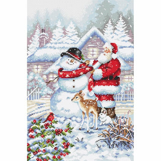 Bonhomme de neige et Père Noël 8015 Letistitch