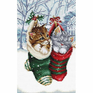 Chatons enneigés 8087 Letistitch