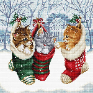 Chatons enneigés 8087 Letistitch
