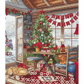 Christmas cabin 8105 Letistitch