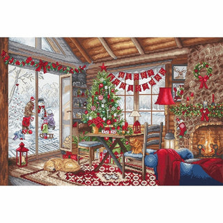 Christmas cabin 8105 Letistitch