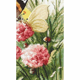 Papillons sur les fleurs 938 Letistitch
