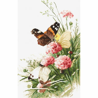 Papillons sur les fleurs 938 Letistitch