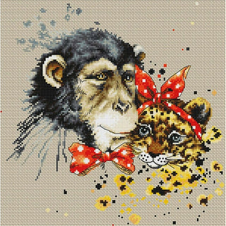 Singe et un chat B2308 Luca-S