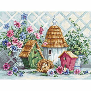 Nichoir fleurie pour oiseaux B2396 Luca-S