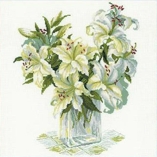 Bouquet de lys blanc 1169 RIOLIS