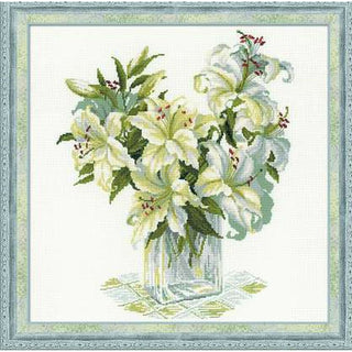 Bouquet de lys blanc 1169 RIOLIS