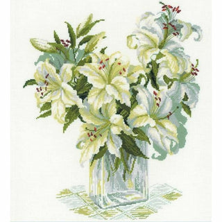 Bouquet de lys blanc 1169 RIOLIS