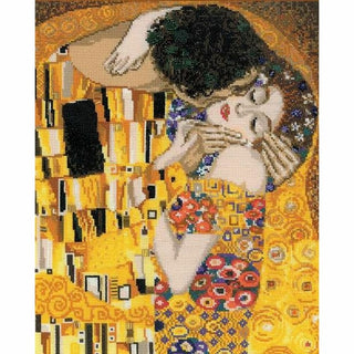 la peinture de G. Klimt le Baiser 1170 Riolis