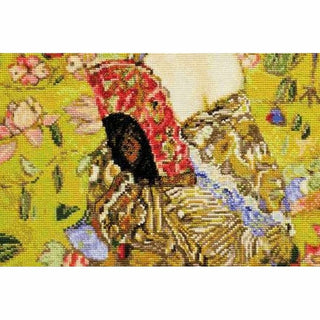 Dame à l éventail G KLIMT 1226 Riolis