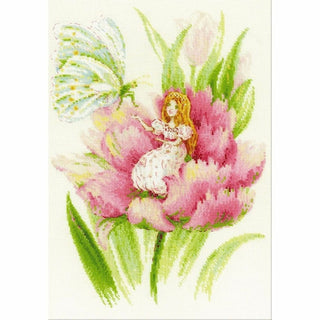 Fée sur une pivoine 1735 Riolis