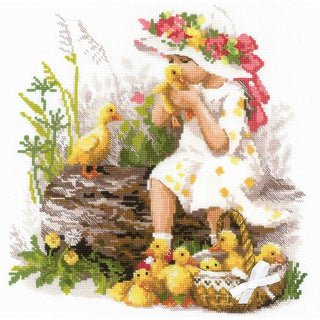 Fille avec des canetons 1781 Riolis